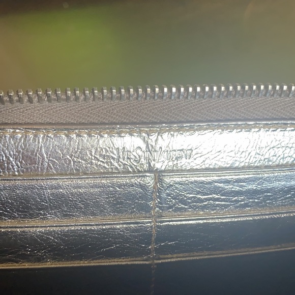 YSL gold Belle du Jour zip around leather wallet - Picture 11 of 16